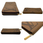 Louis Vuitton Zippy Wallet Monogram Giant Reverse Zip Around Brown — view 5