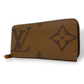 Louis Vuitton Zippy Wallet Monogram Giant Reverse Zip Around Brown