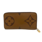 Louis Vuitton Zippy Wallet Monogram Giant Reverse Zip Around Brown — view 3