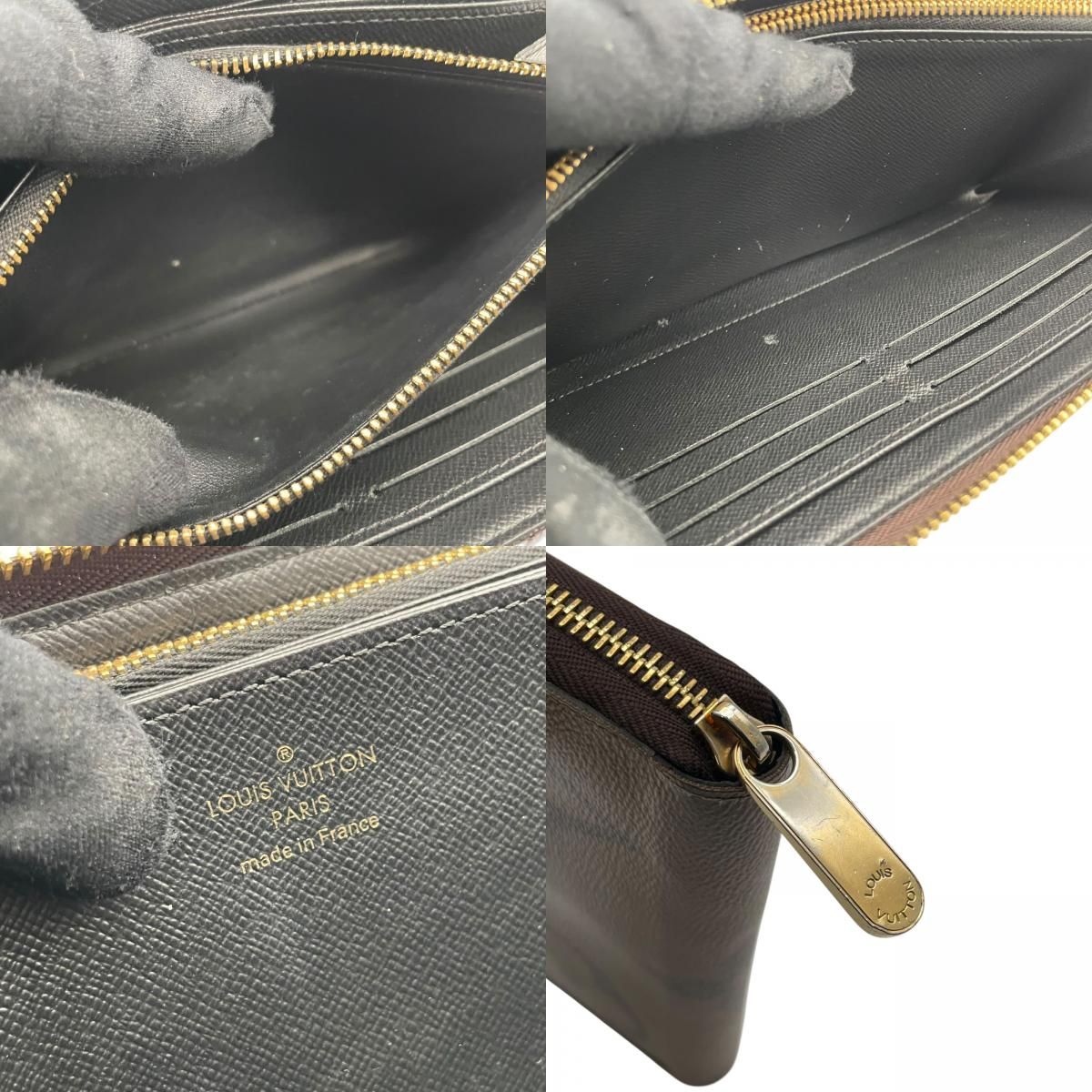 Louis Vuitton Zippy Wallet Monogram Giant Reverse Zip Around Brown — view 9