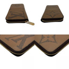 Louis Vuitton Zippy Wallet Monogram Giant Reverse Zip Around Brown — view 6