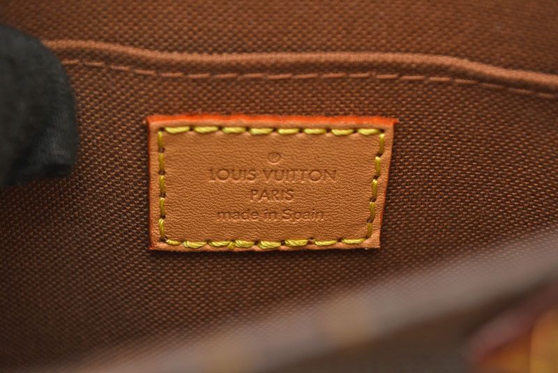 Louis Vuitton Monogram Petit Sac Plat 2-Way Shoulder Bag Brown — view 6