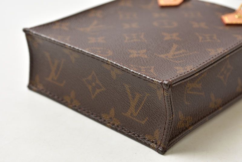 Louis Vuitton Monogram Petit Sac Plat 2-Way Shoulder Bag Brown — view 5