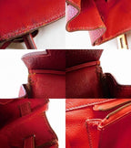 Hermes Birkin 35 Fjord Rouge Vif 35 Vache Red Handbag — view 7
