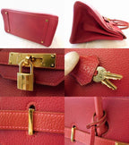 Hermes Birkin 35 Fjord Rouge Vif 35 Vache Red Handbag — view 4