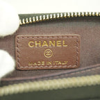 Chanel Coin Case Quilted Caviar Leather Black Gold — view 3