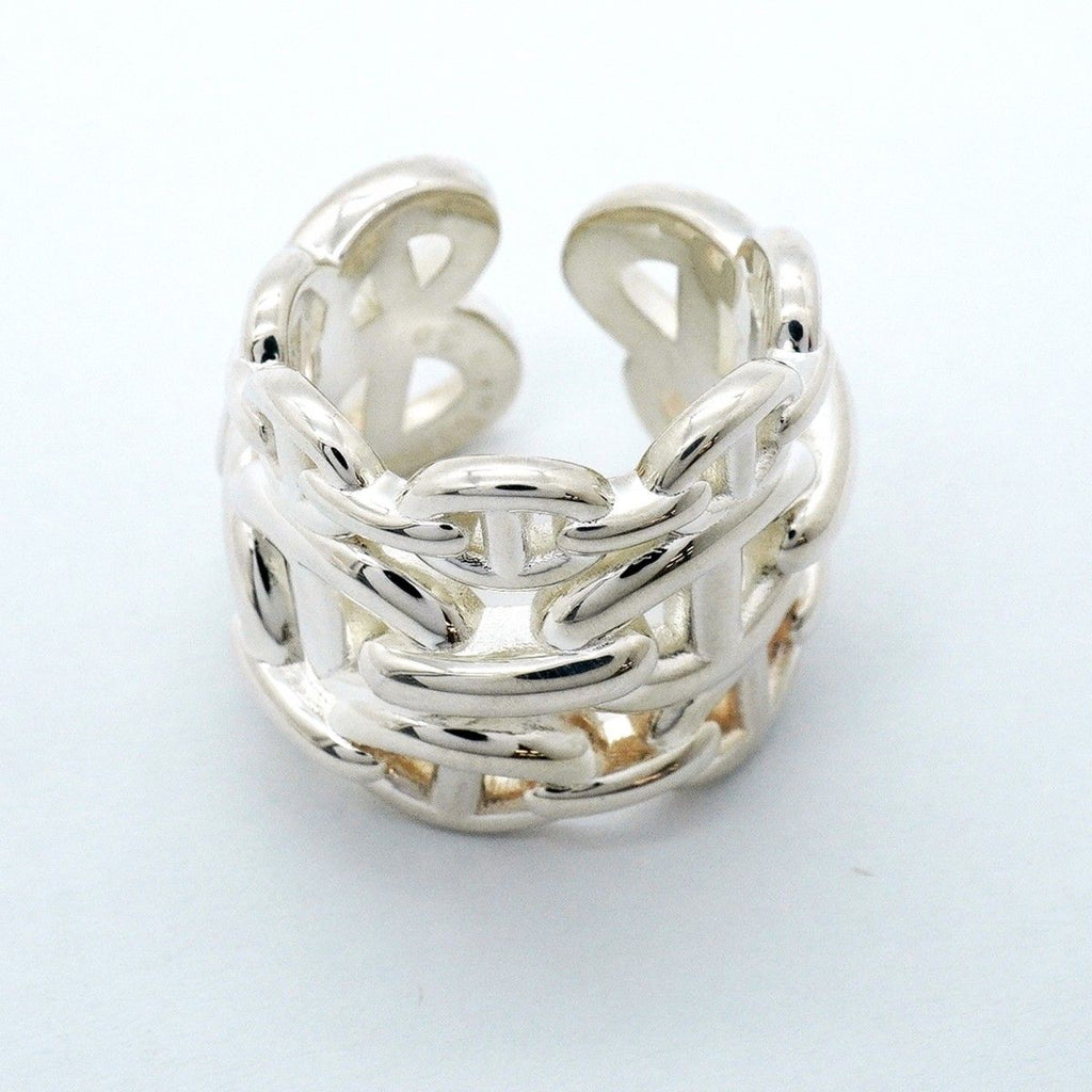 Hermes Ring Chaine D'ancre GM 925 Sterling Silver — view 3