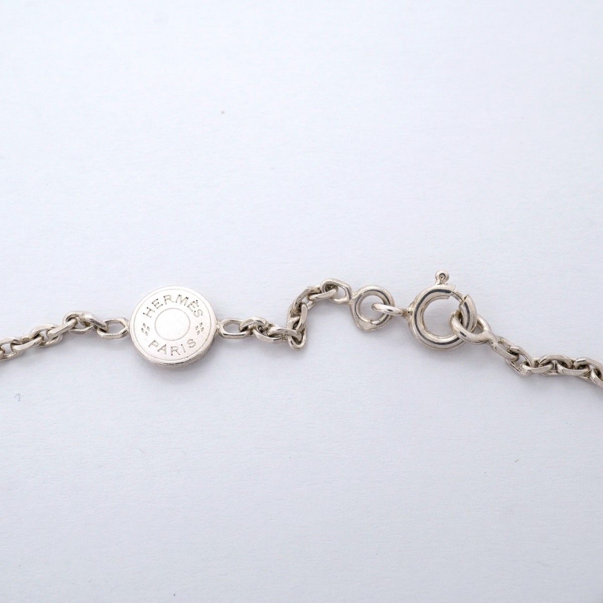 Hermes Necklace Italic Silver — view 4