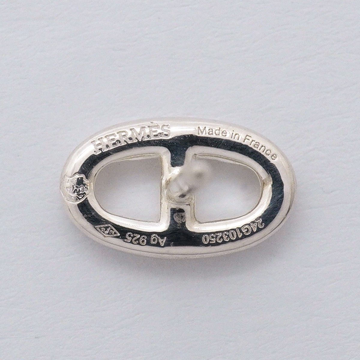 Hermes Earrings Chaine D'ancre TPM 925 Sterling Silver — view 4