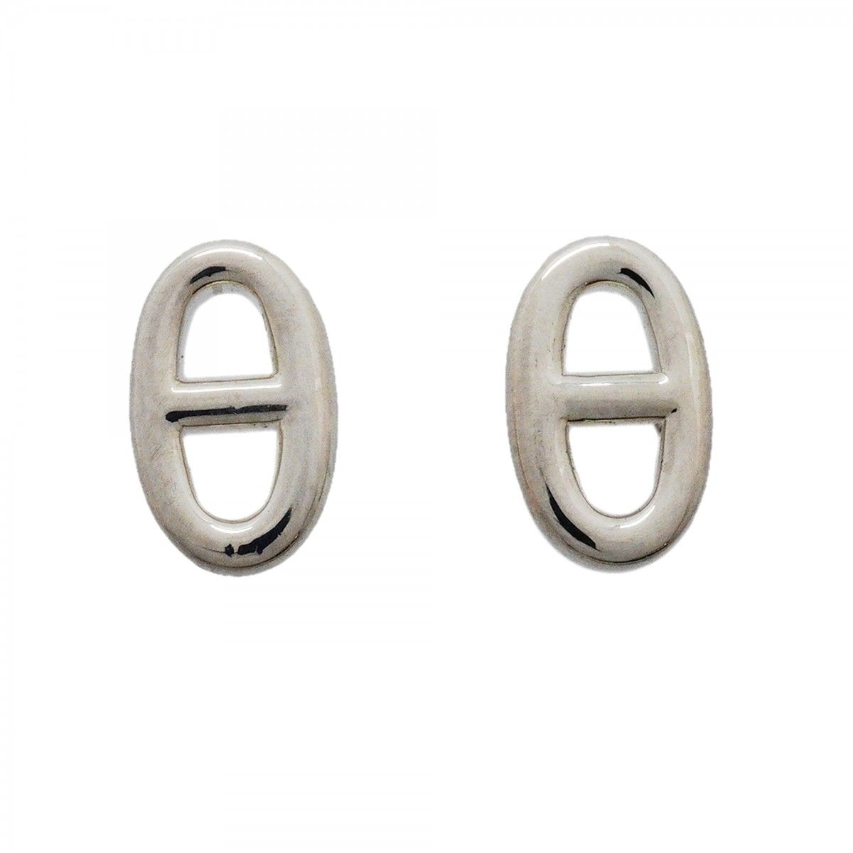 Hermes Earrings Chaine D'ancre TPM 925 Sterling Silver