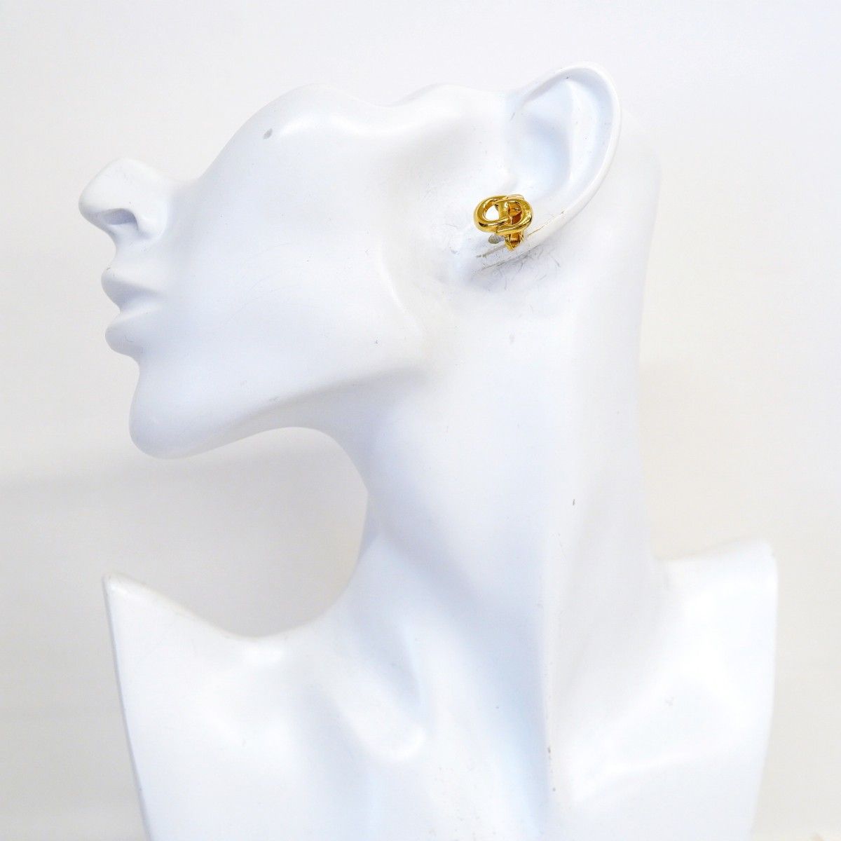 Dior Earrings CD Logo Gold Plated — view 5