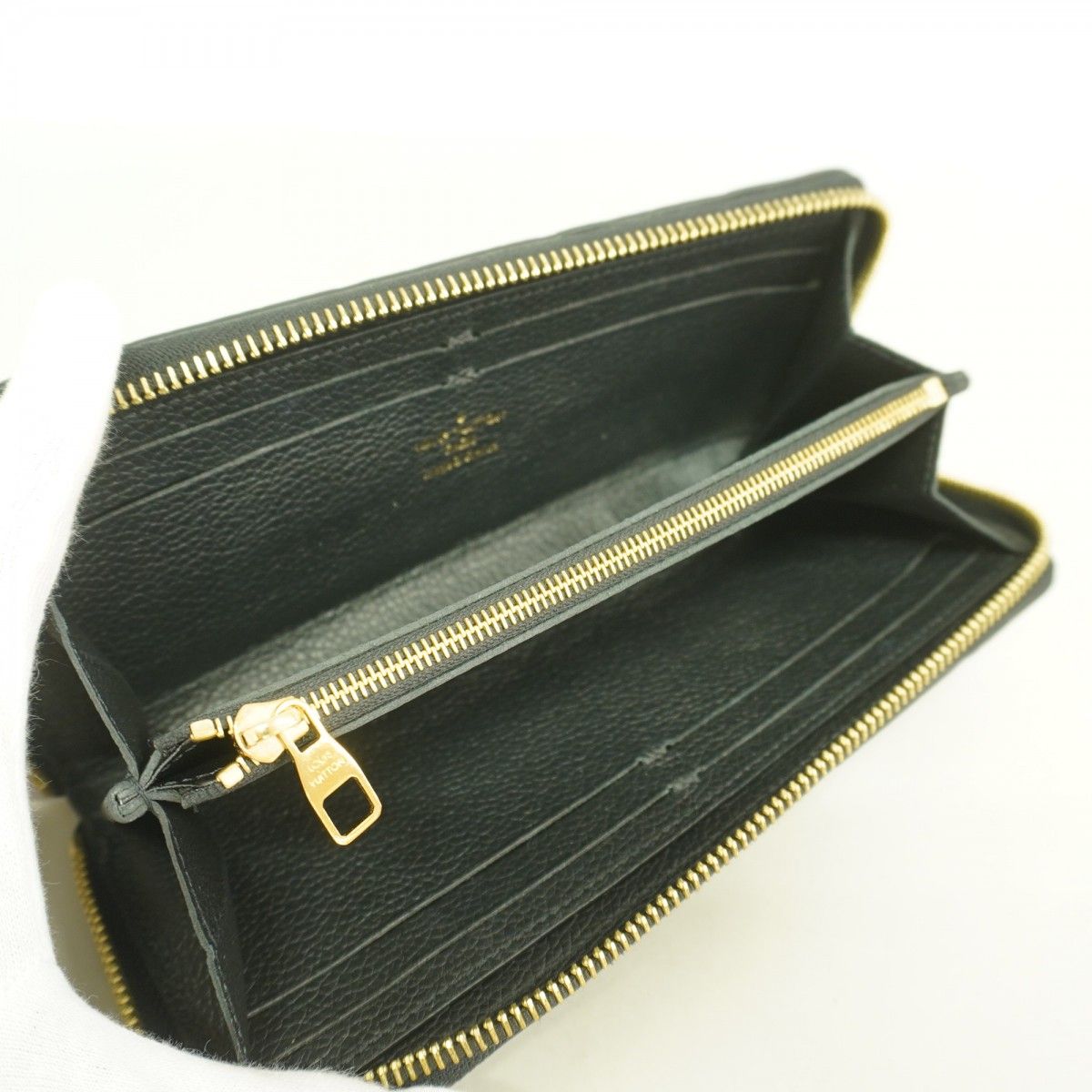 Louis Vuitton Wallet Monogram Empreinte Portefeuille Clemence Noir — view 3