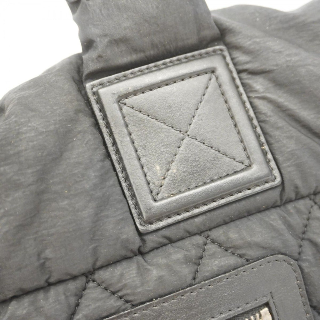 Chanel Tote Coco Cocoon Nylon Black Silver — view 7