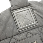 Chanel Tote Coco Cocoon Nylon Black Silver — view 7
