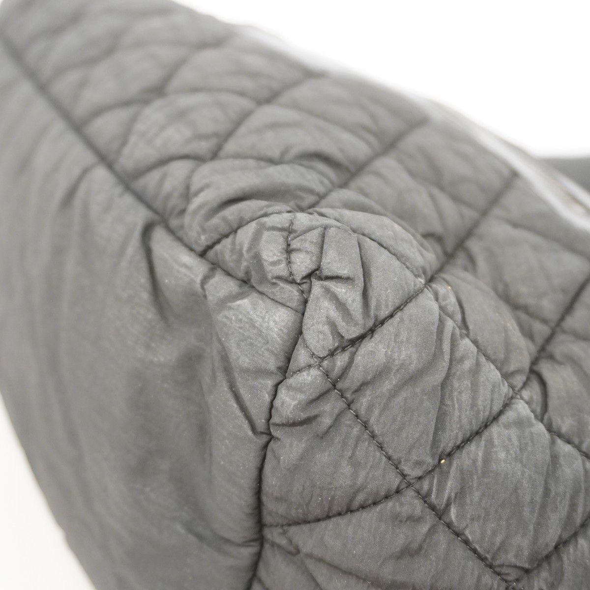 Chanel Tote Coco Cocoon Nylon Black Silver — view 6
