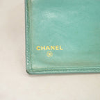 Chanel Wallet Quilted Caviar Leather Mint Green Gold — view 4