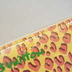 Louis Vuitton Wallet Vernis Leopard Zippy Blanc Corail — view 6