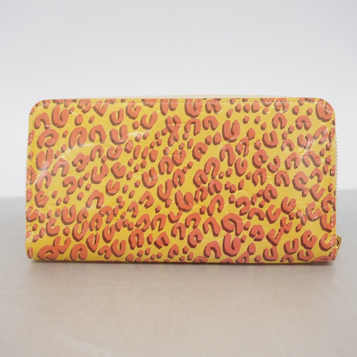 Louis Vuitton Wallet Vernis Leopard Zippy Blanc Corail — view 7