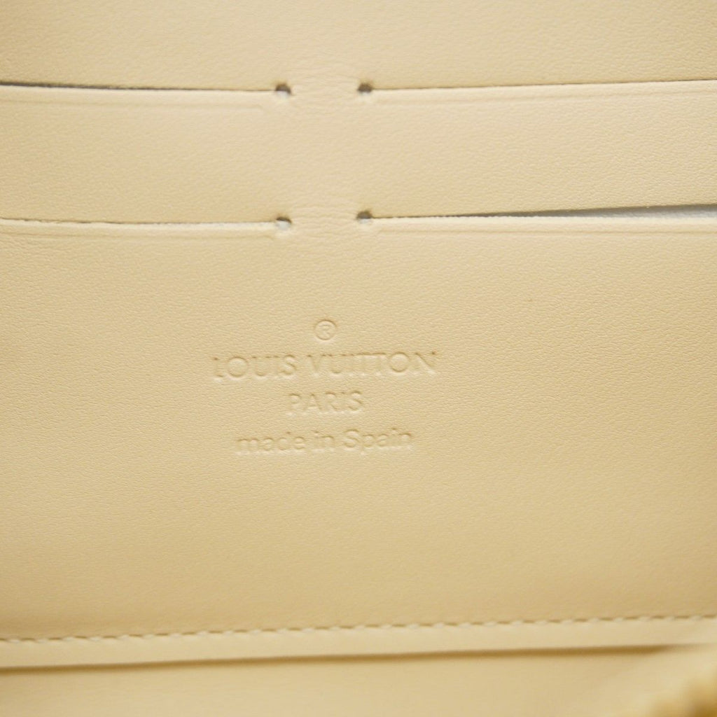 Louis Vuitton Wallet Vernis Leopard Zippy Blanc Corail — view 4