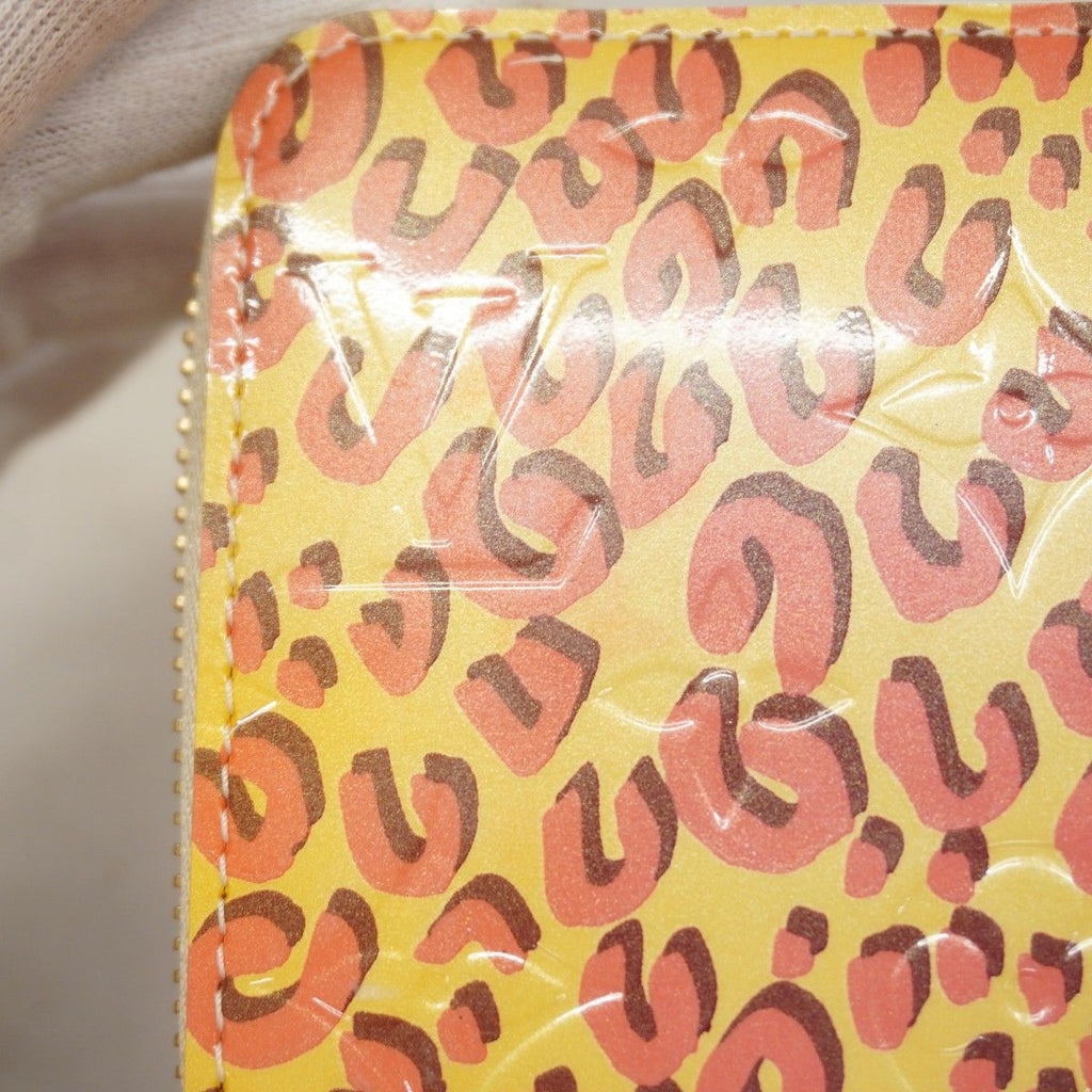 Louis Vuitton Wallet Vernis Leopard Zippy Blanc Corail — view 5