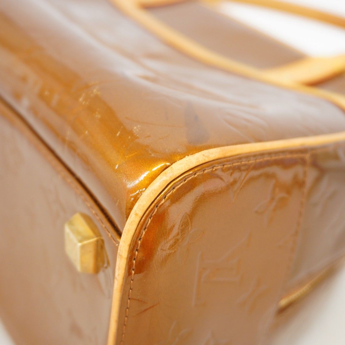 Louis Vuitton Handbag Vernis Tompkins Square Blanc — view 8