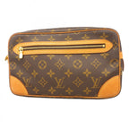 Louis Vuitton Clutch Monogram Marly Dragonne GM Brown