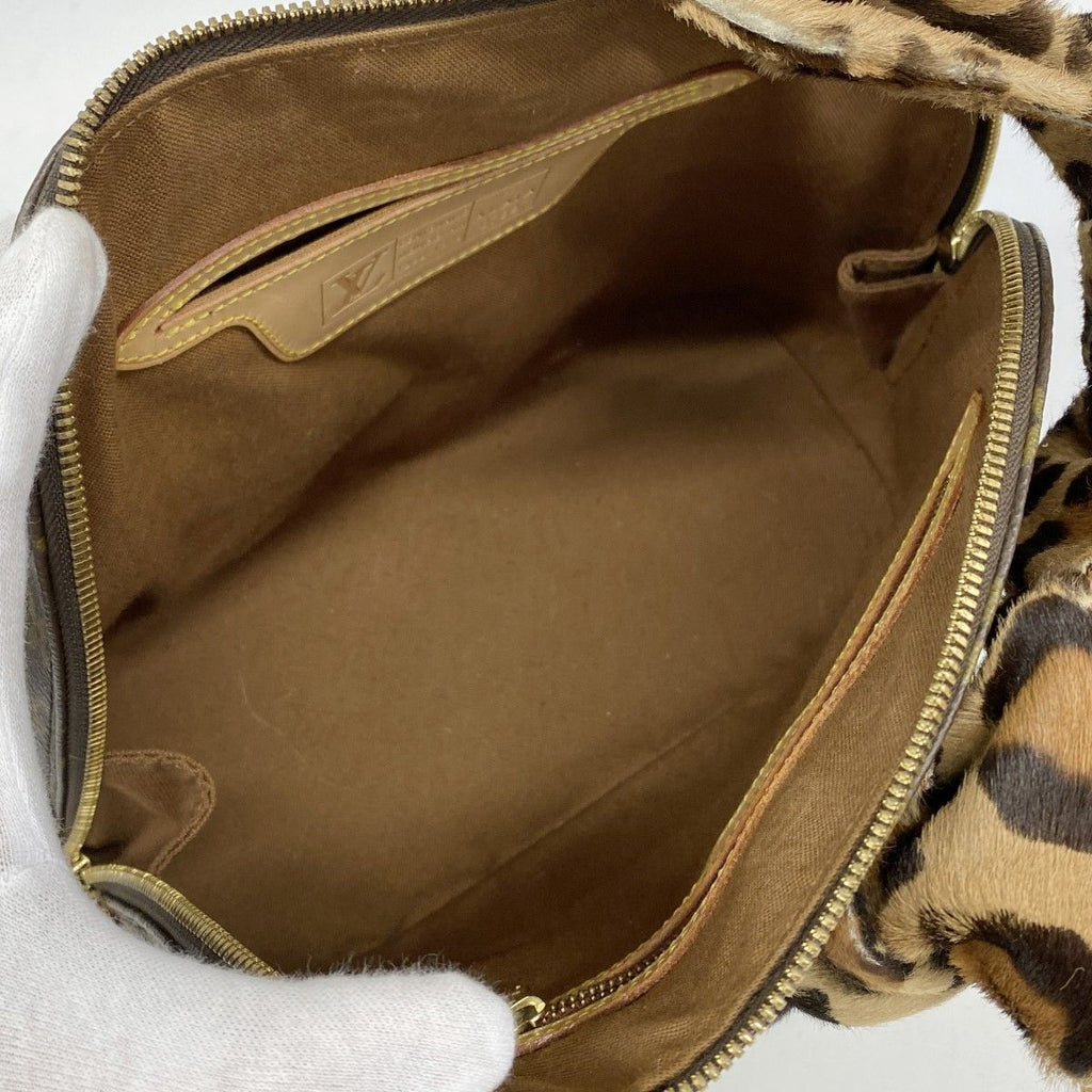 Louis Vuitton Handbag Monogram Leopard Azzedine Alaia Alma Brown — view 4