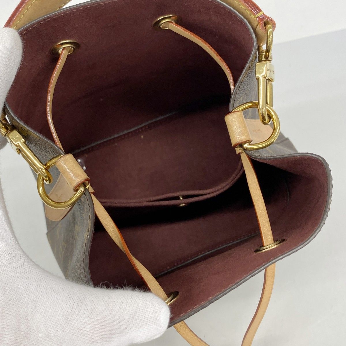 Louis Vuitton Handbag Monogram Neo Noe BB Brown 2-Way — view 4