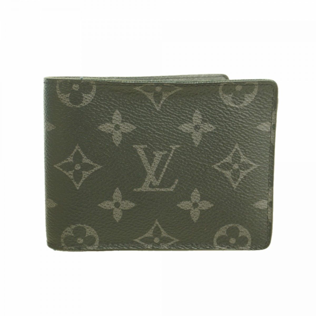 Louis Vuitton Billfold Monogram Eclipse Portefeuille Multiple Black Wallet
