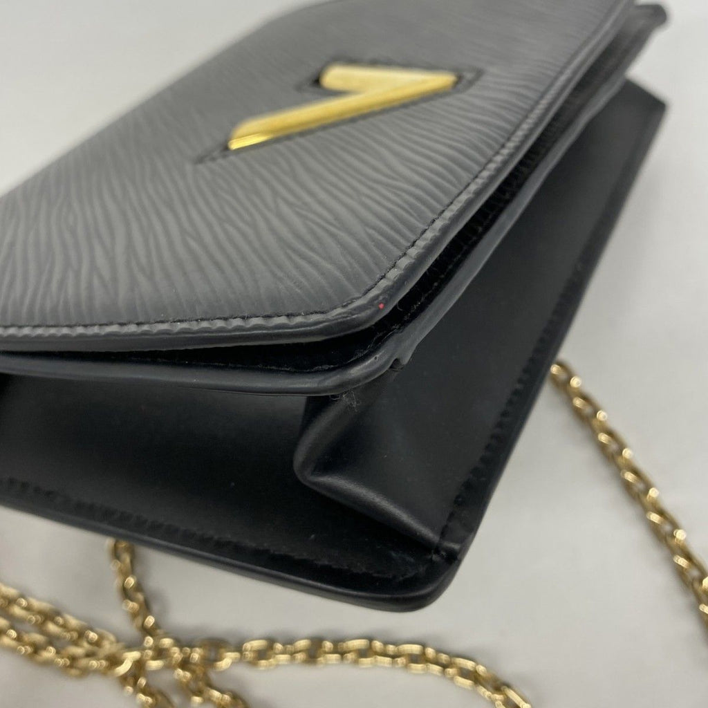 Louis Vuitton Shoulder Wallet Epi Portefeuille Twist Noir — view 7