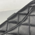 Chanel Wallet Quilted Lambskin Black Silver — view 8