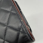 Chanel Wallet Quilted Lambskin Black Silver — view 6