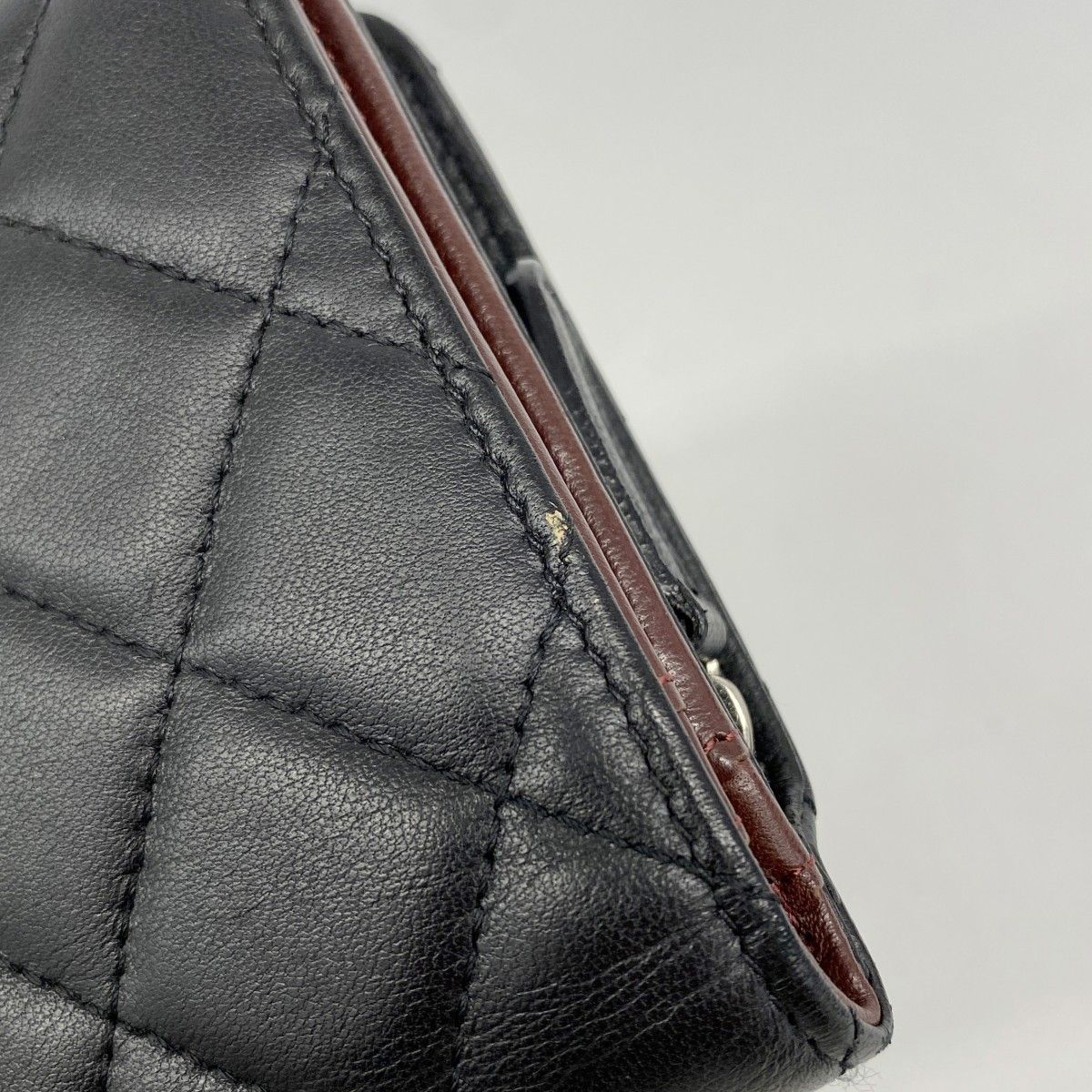Chanel Wallet Quilted Lambskin Black Silver — view 6