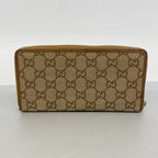 Gucci Wallet GG Canvas Brown Champagne Gold — view 9