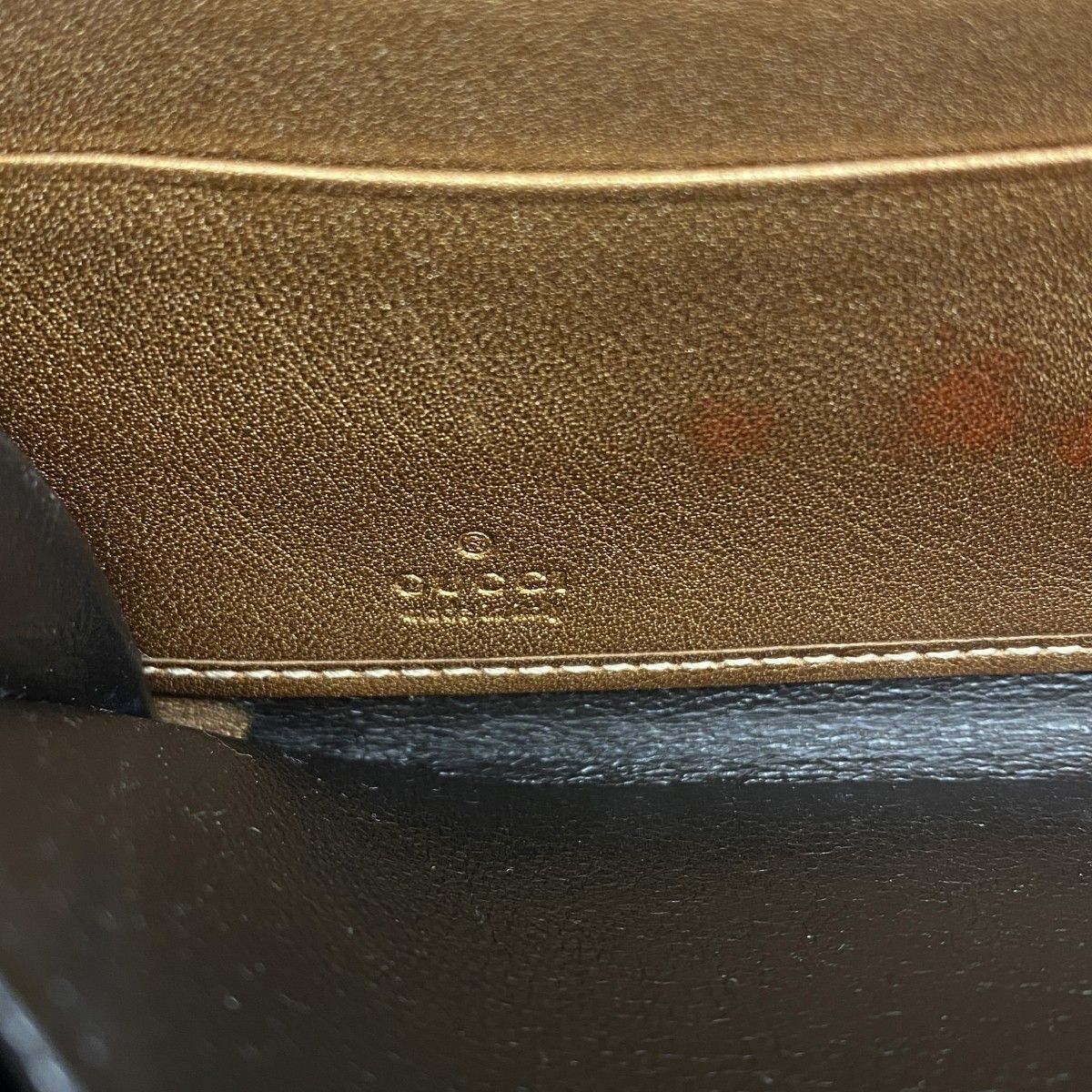 Gucci Wallet GG Canvas Brown Champagne Gold — view 4