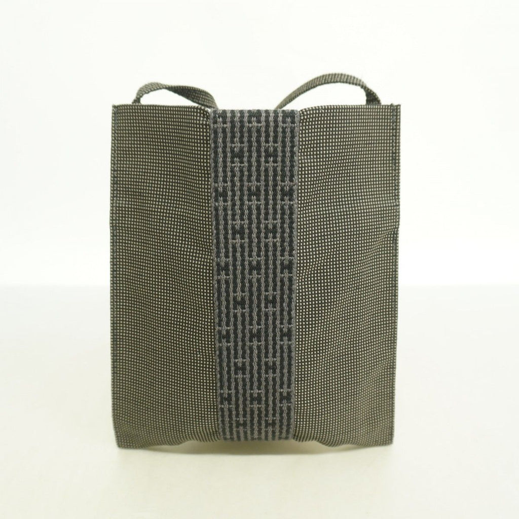 Hermes Shoulder Bag Her Line Pochette Canvas Gray — view 8