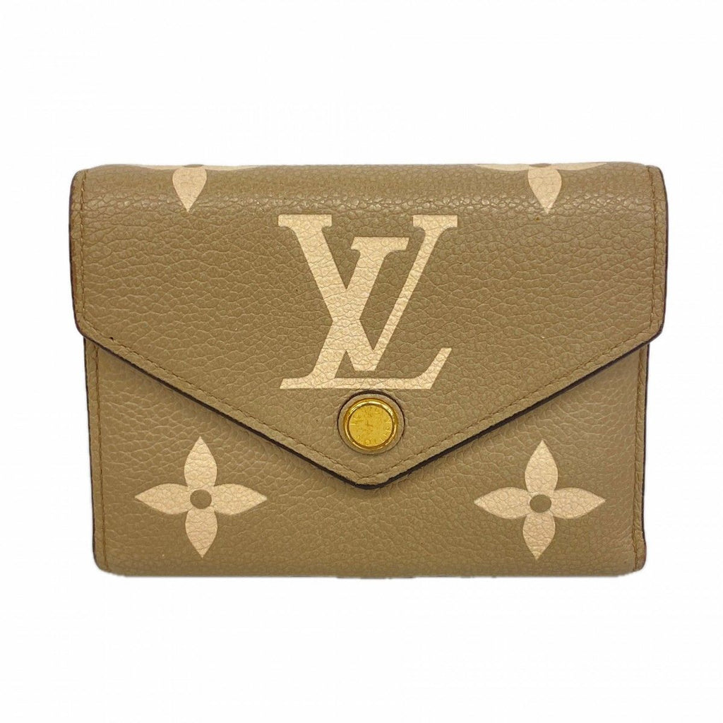 Louis Vuitton Trifold Wallet Monogram Empreinte Bicolor Portefeuille Victorine