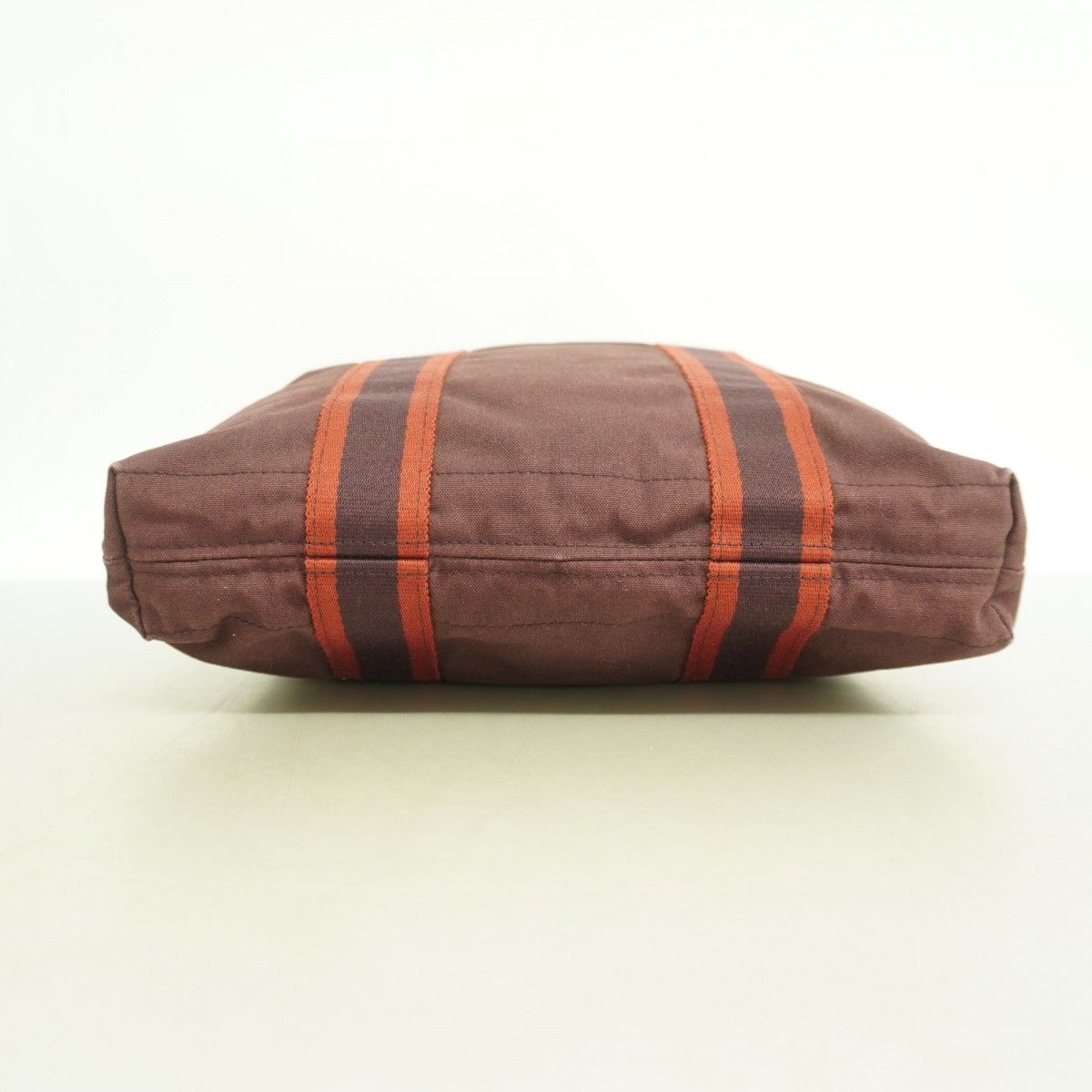 Hermes Tote Fourre Tout Cabas Canvas Bordeaux — view 3