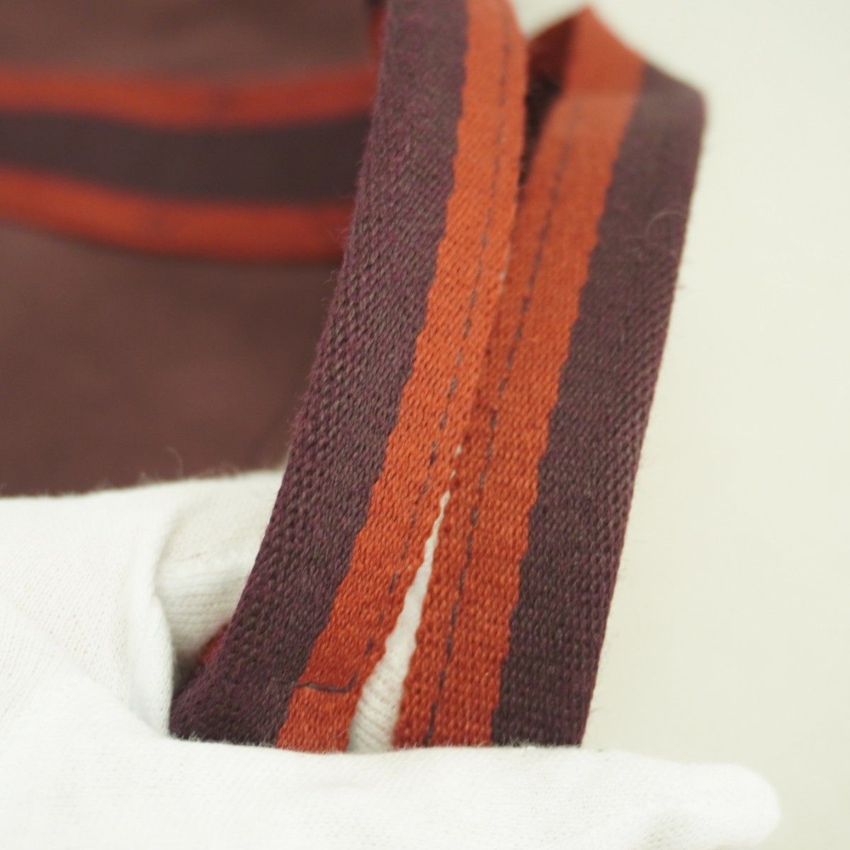 Hermes Tote Fourre Tout Cabas Canvas Bordeaux — view 7