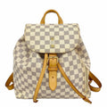 Louis Vuitton Backpack Damier Azur Sperone White