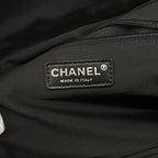 Chanel Chain Tote Quilted Lambskin Black Silver — view 5