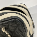 Chanel Chain Tote Quilted Lambskin Black Silver — view 8