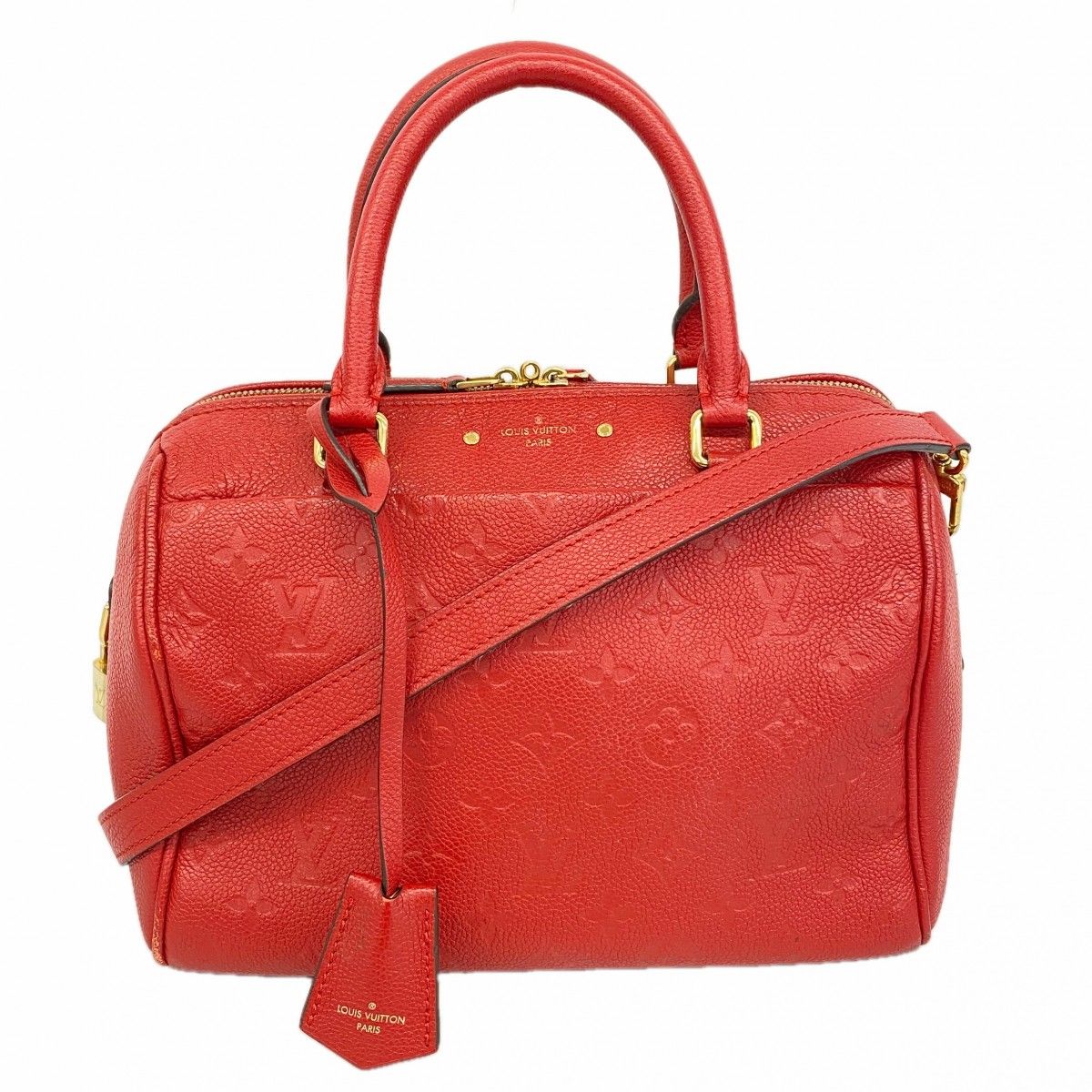 Louis Vuitton Handbag Monogram Empreinte Speedy Bandouliere 25 NM Cerise 2-Way