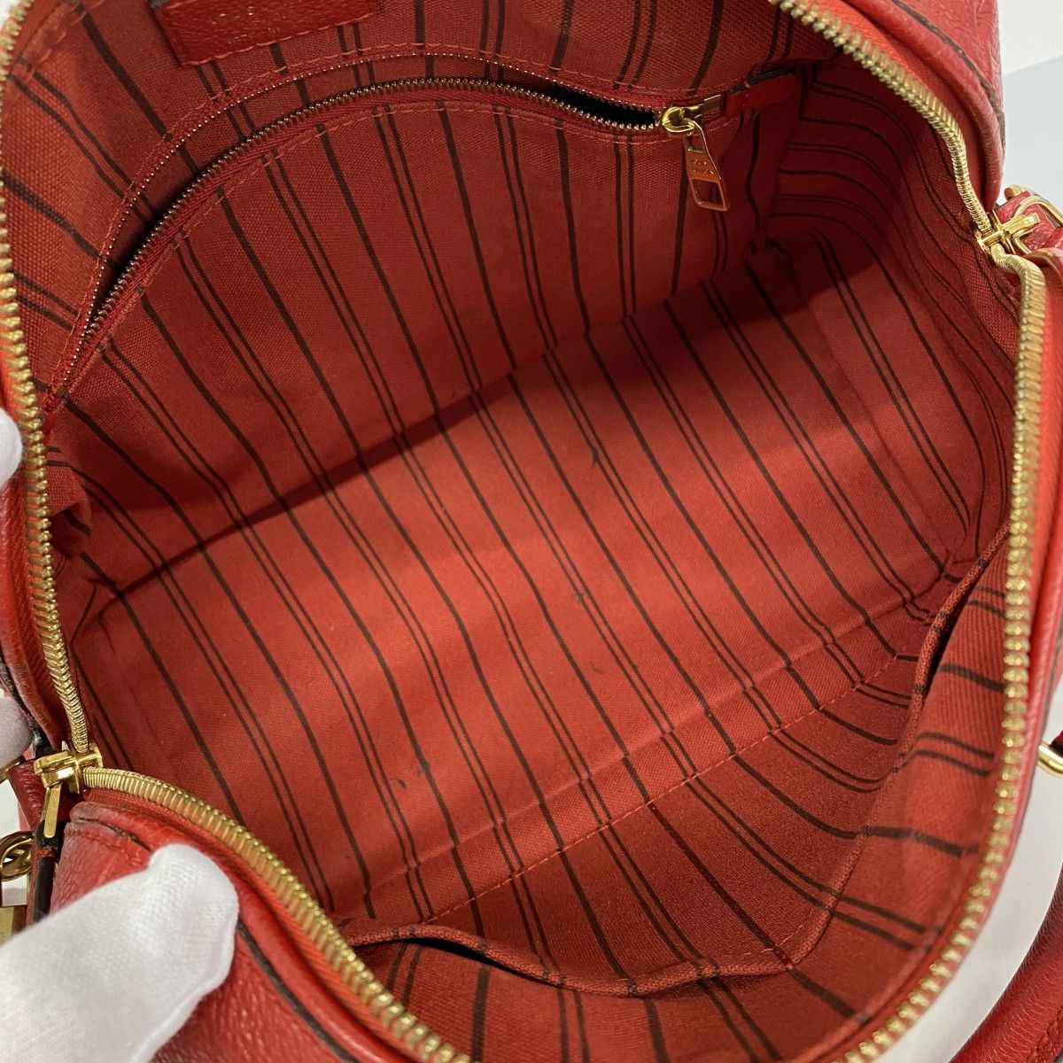Louis Vuitton Handbag Monogram Empreinte Speedy Bandouliere 25 NM Cerise 2-Way — view 4