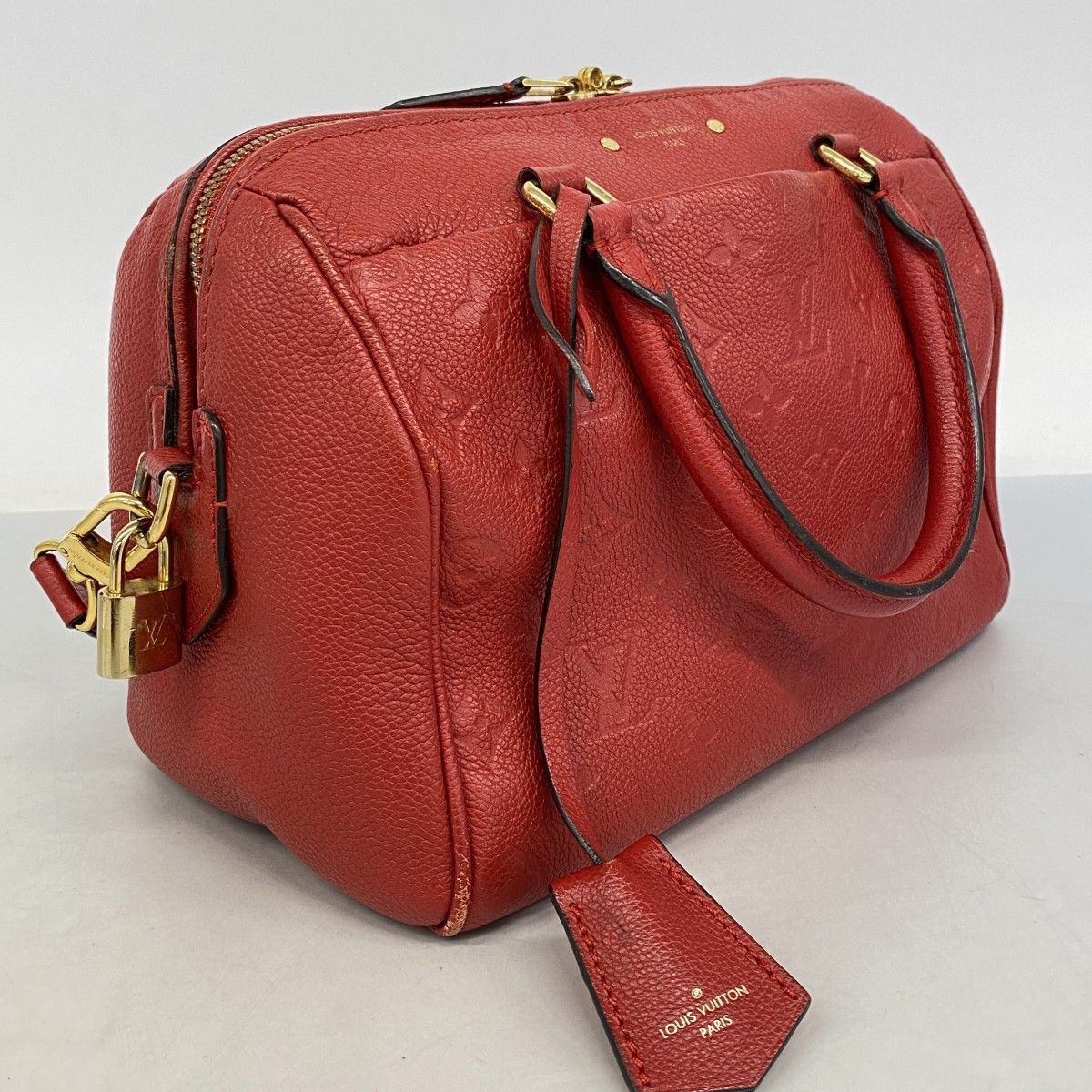 Louis Vuitton Handbag Monogram Empreinte Speedy Bandouliere 25 NM Cerise 2-Way — view 2