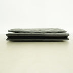 Chanel Shoulder Wallet Quilted Lambskin Black Silver — view 3