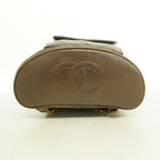 Chanel Backpack Quilted Lambskin Brown Gold — view 3