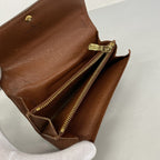 Louis Vuitton Wallet Monogram Porte-Monnaie Zip Brown — view 3