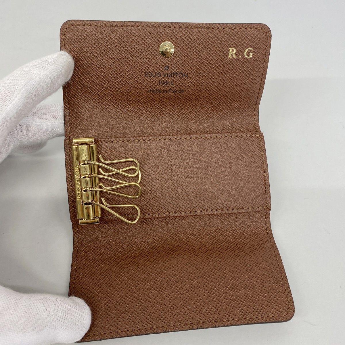 Louis Vuitton Key Case Monogram Multicles 4 Brown Key Holder — view 3