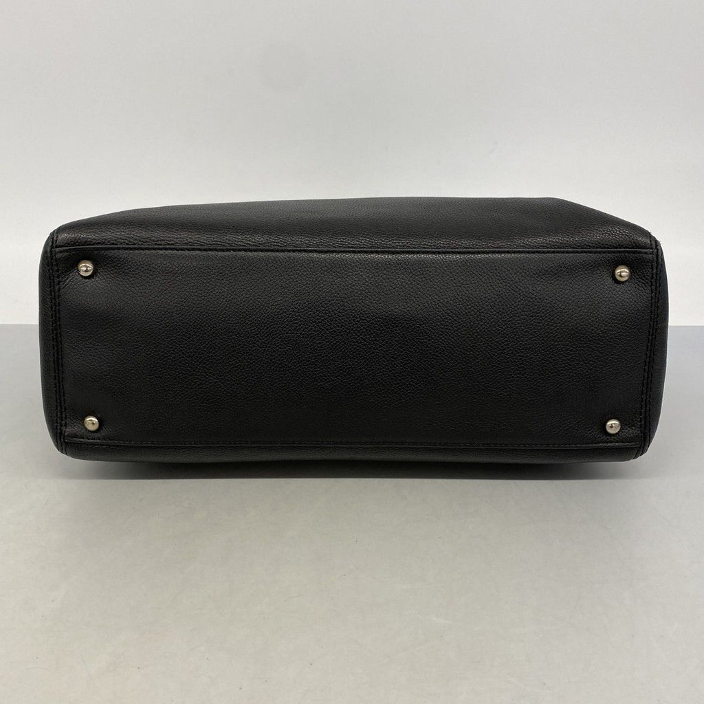 Chanel Tote Executive Leather Black Silver — view 3